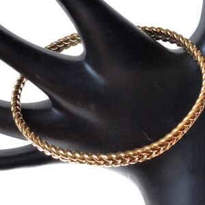 Elegant 14 K (1.2 oz) Solid Gold Braided Bracelet (Antique, 1935-1950)